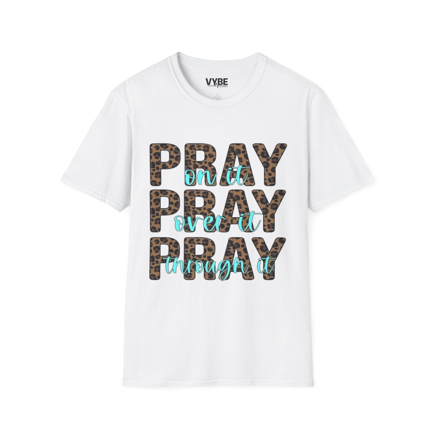 Pray Leopard Print T-Shirt - VYBE