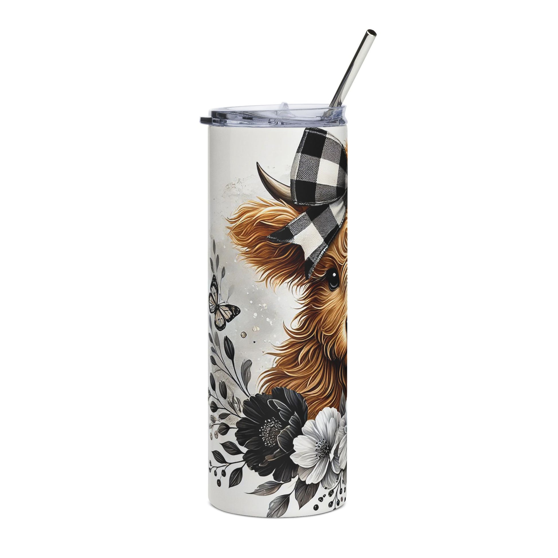 Cute cow Tumbler, 20oz Stainless Steel - VYBE