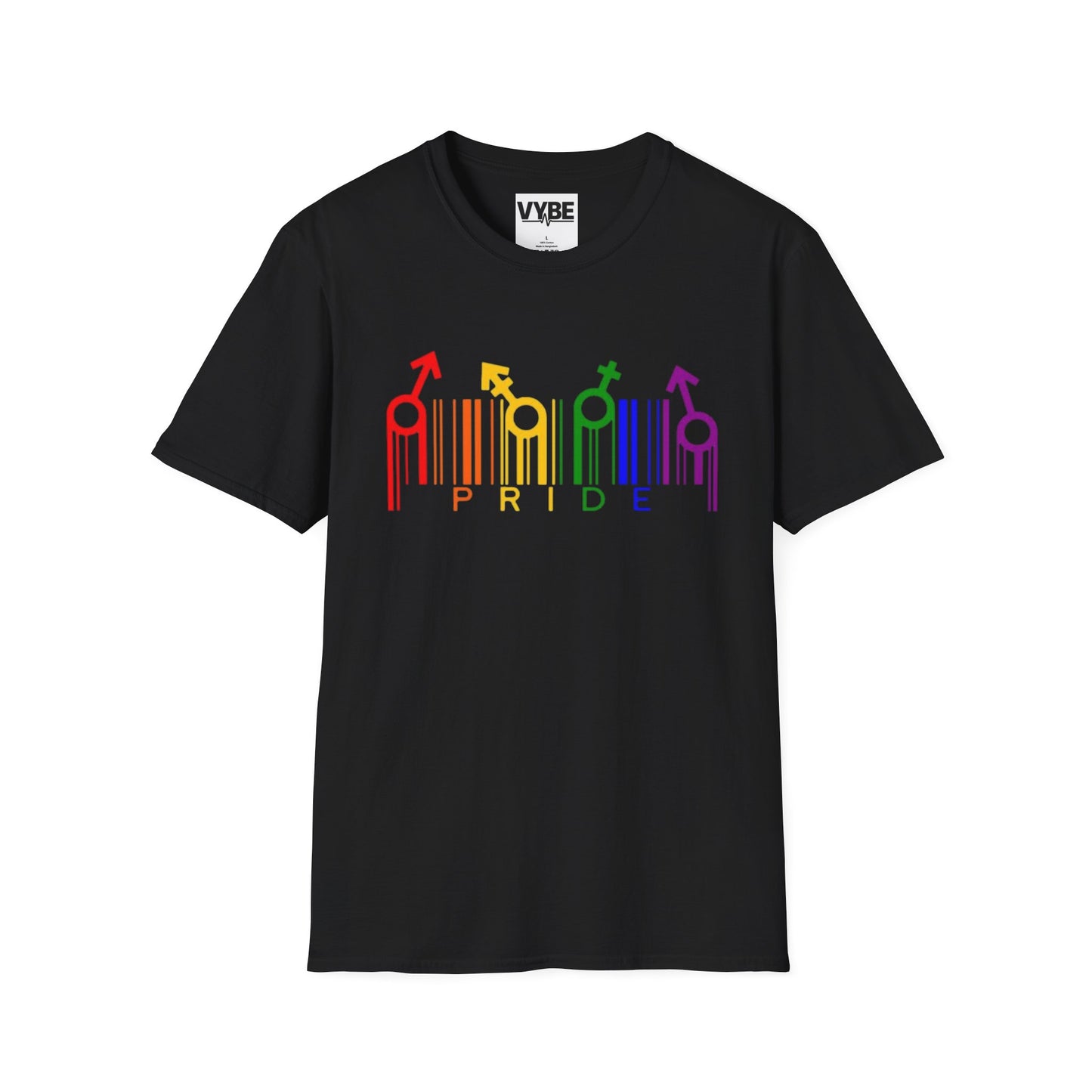LGBTQ- Pride Graphic Tee, Rainbow Shirt for Celebrations, Unisex Equality Apparel, Softstyle Pride Wear - VYBE Shop
