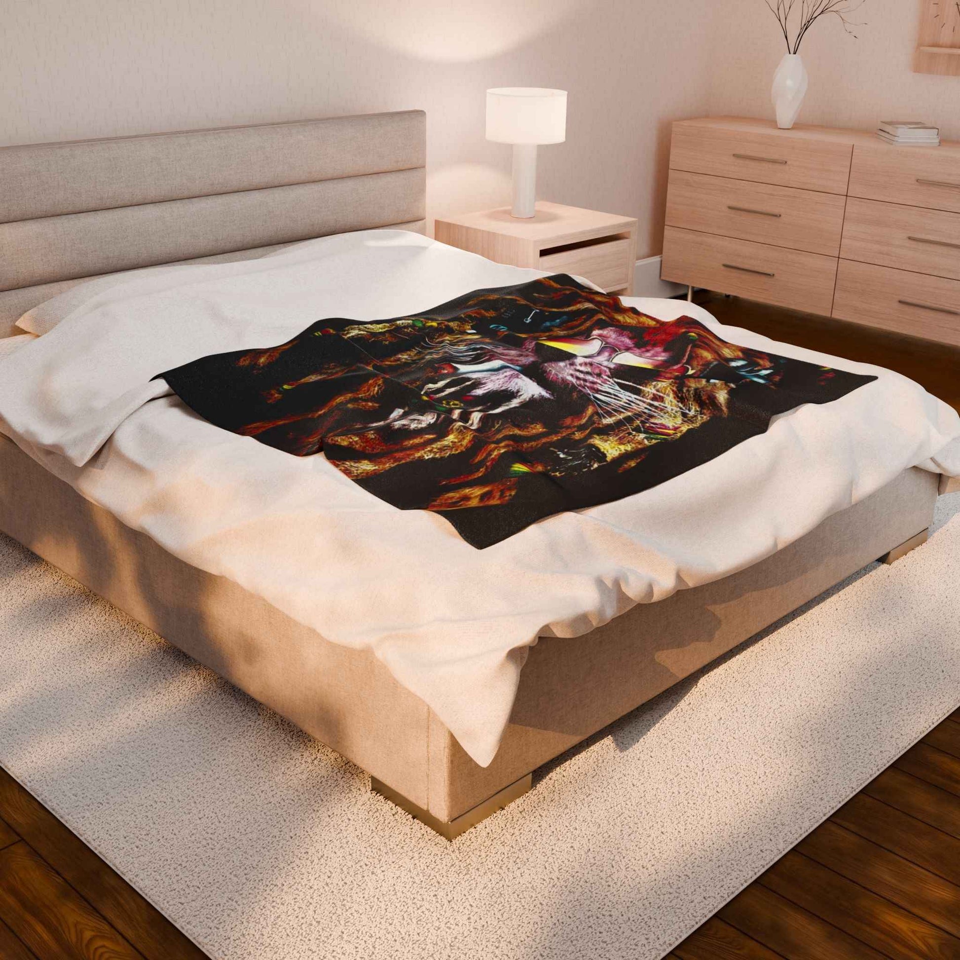 Reggae Lion Plush Blanket