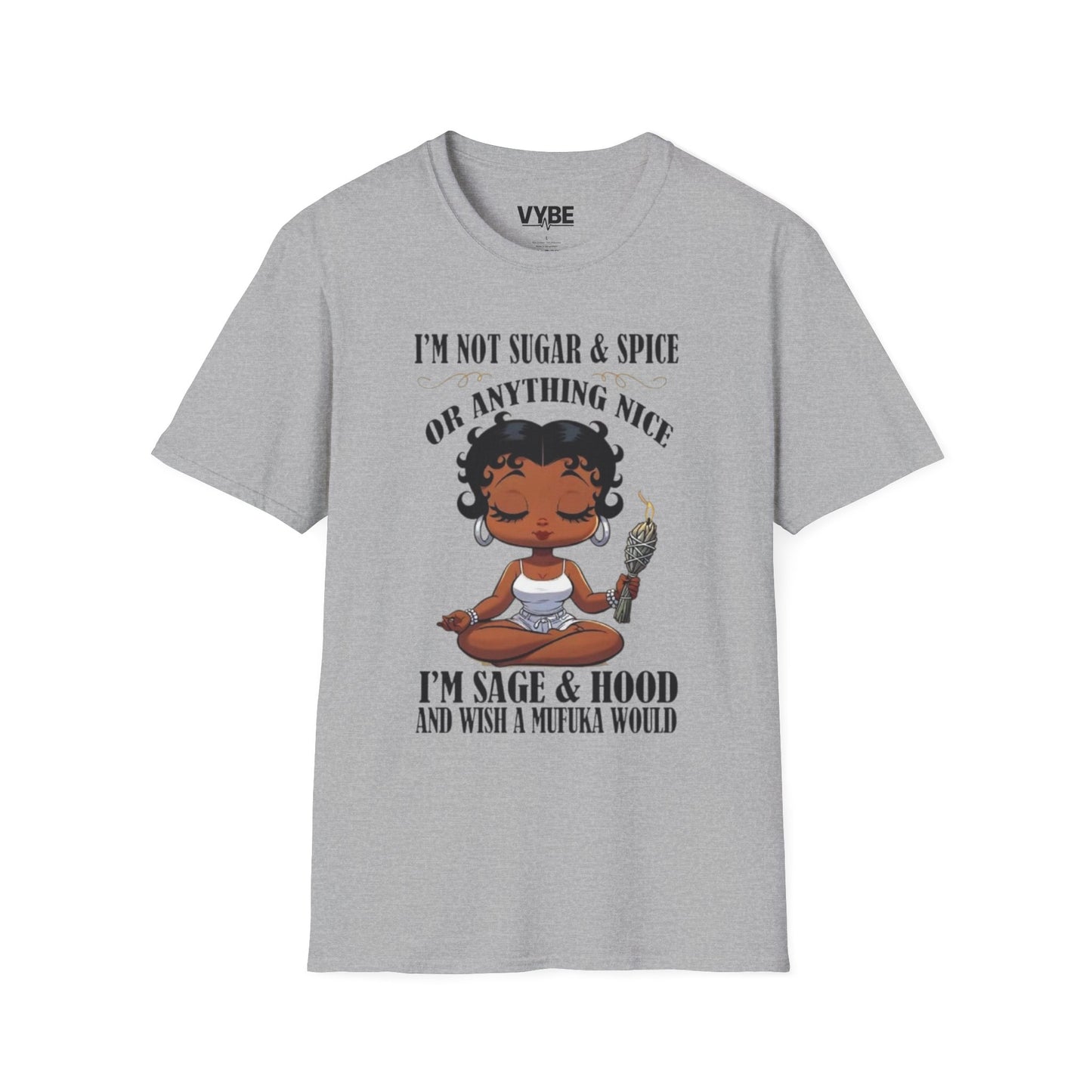 Cute Sage & Hood T-Shirt - VYBE Shop