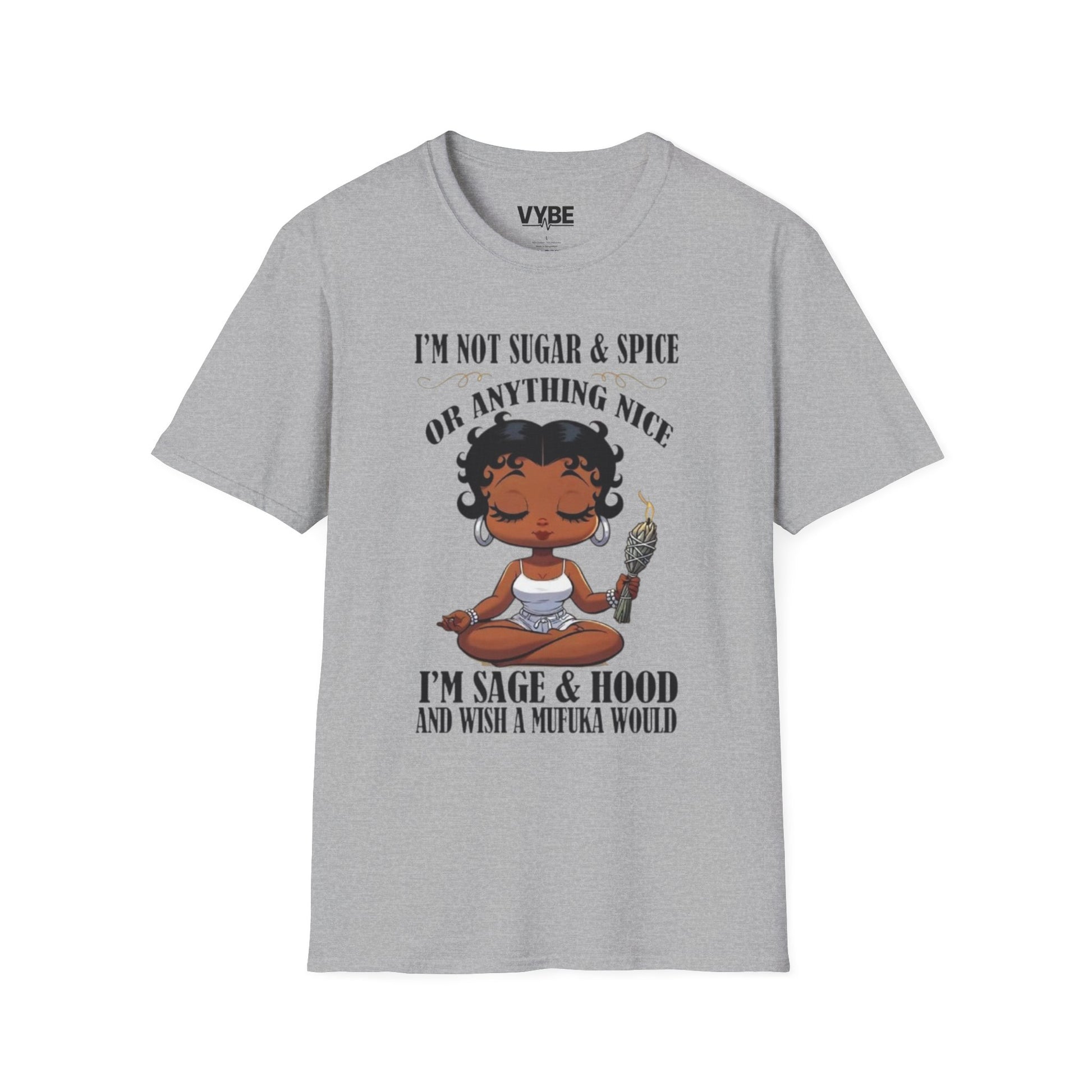 Cute Sage & Hood T-Shirt - VYBE Shop