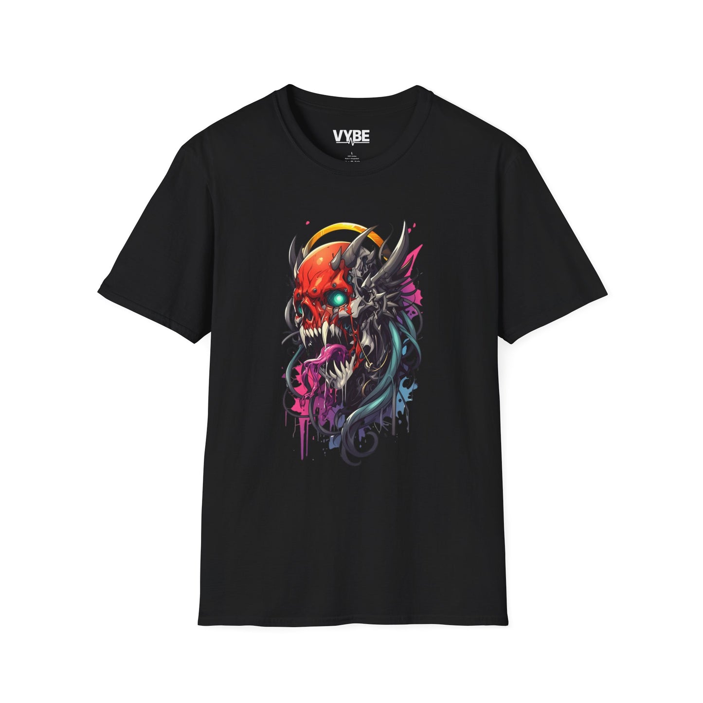 Vibrant Skull Graphic Tee - VYBE Shop