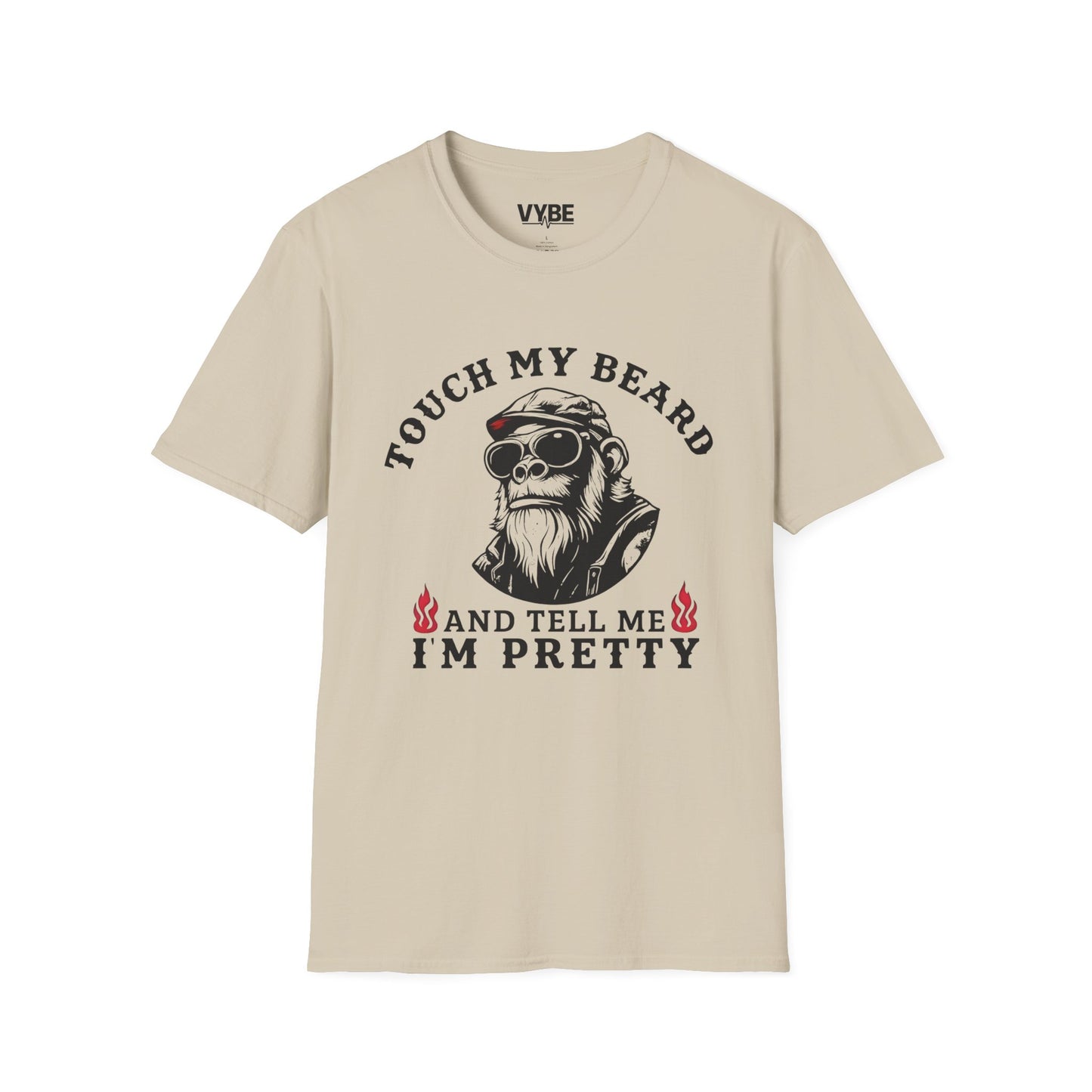Funny- Beard Graphic T-Shirt, Unisex Tee for Bearded Men, Gifts for Him, Casual Wear, Birthday Celebrations, Humor Apparel - VYBE Shop