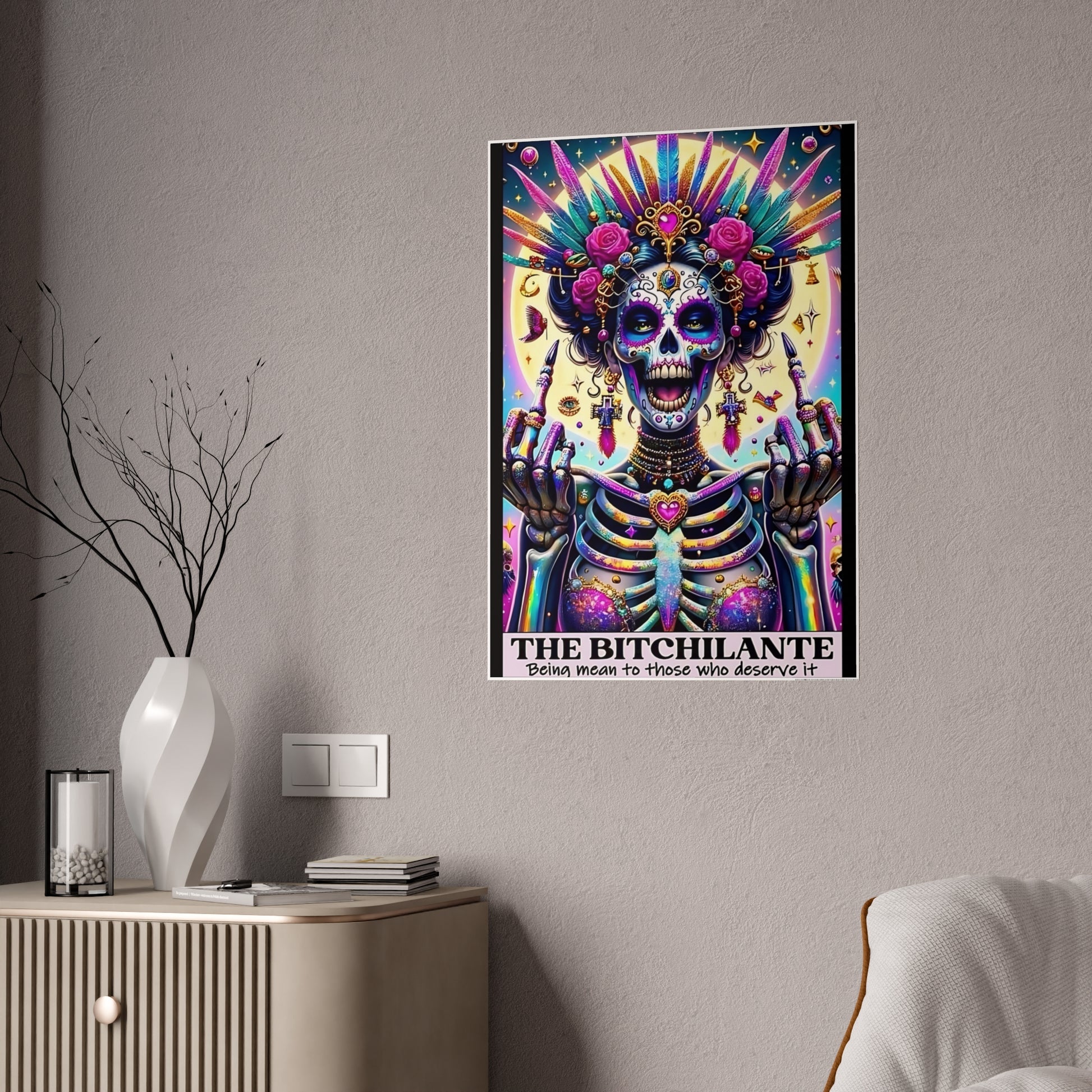Bitchalante Tarot Wall Poster - Enchanting Wall Decor for Mystical Spaces - VYBE Shop