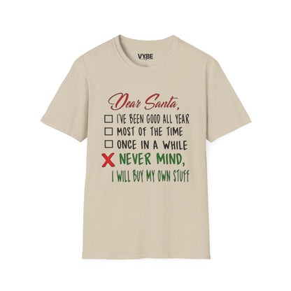 Christmas- Dear Santa Humor Tee - VYBE Shop