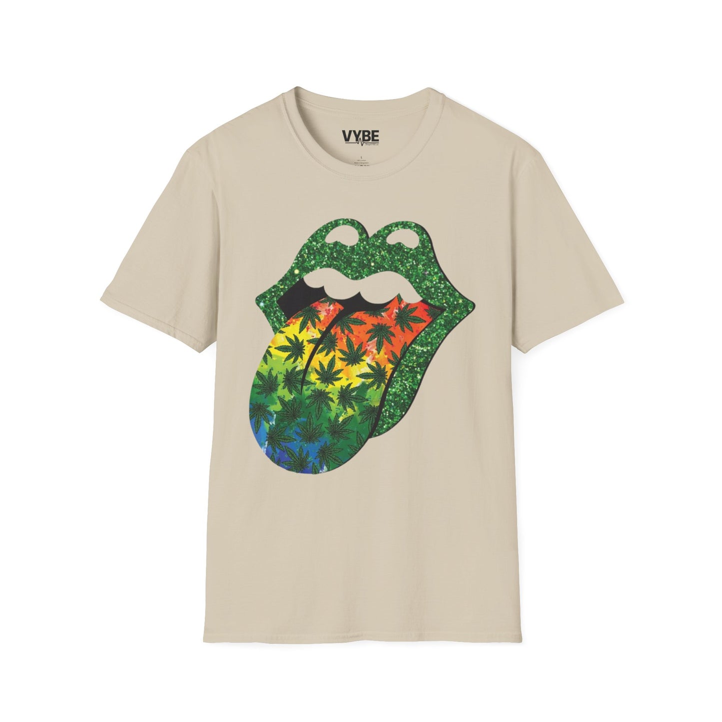 420- Vibrant Rolling Stones-Inspired Graphic Tee - VYBE Shop