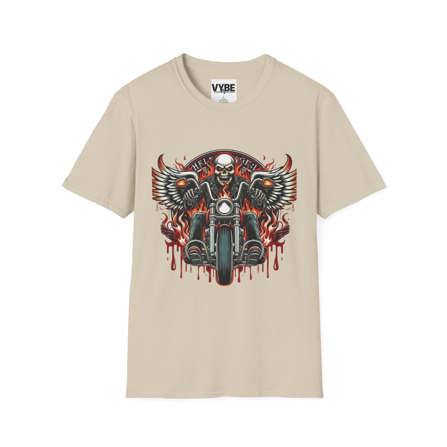 Biker- Skull Motorcycle T-Shirt - VYBE Shop