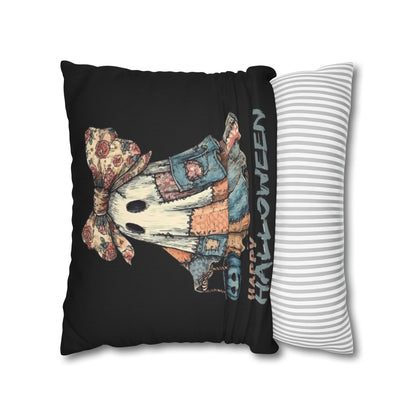 Halloween Ghost Pillowcase, Decorative Cushion Cover, Spooky Home Decor, Fall Gift, Cozy Halloween Accent, Autumn Decoration - VYBE Shop