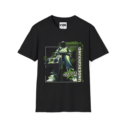 Urban- Underground Vibe Unisex Softstyle T-Shirt, Streetwear Tee, Graphic Tee, Gift for Music Lovers, Casual Wear, Everyday Essentials - VYBE Shop