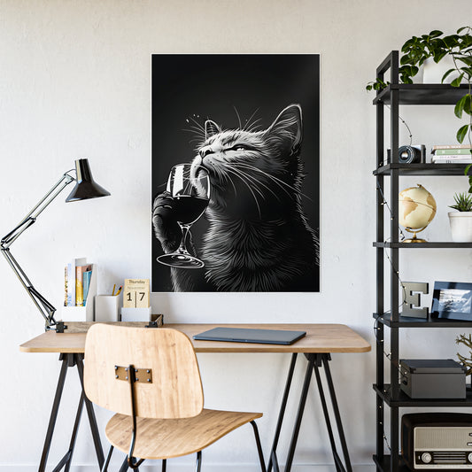 Cat Wall Art - Whimsical Cat Gloss Posters, Cute Cat Artwork & Gift for Cat Lovers - VYBE Shop
