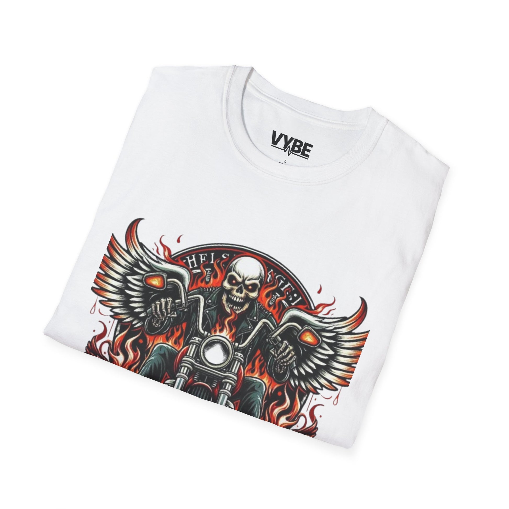 Biker- Skull Motorcycle T-Shirt - VYBE Shop