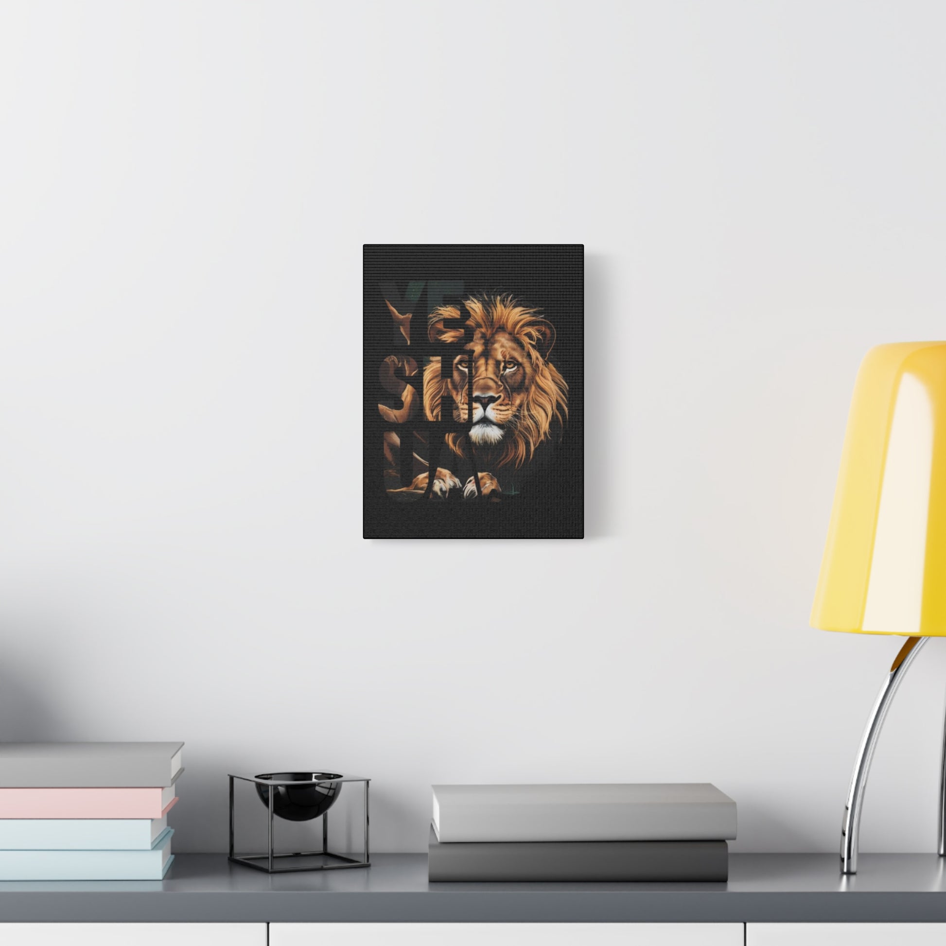 Religion- Majestic Lion Wall Art, Inspirational Home Decor, Animal Canvas Print, Gift for Nature Lovers, Motivational Artwork - VYBE Shop