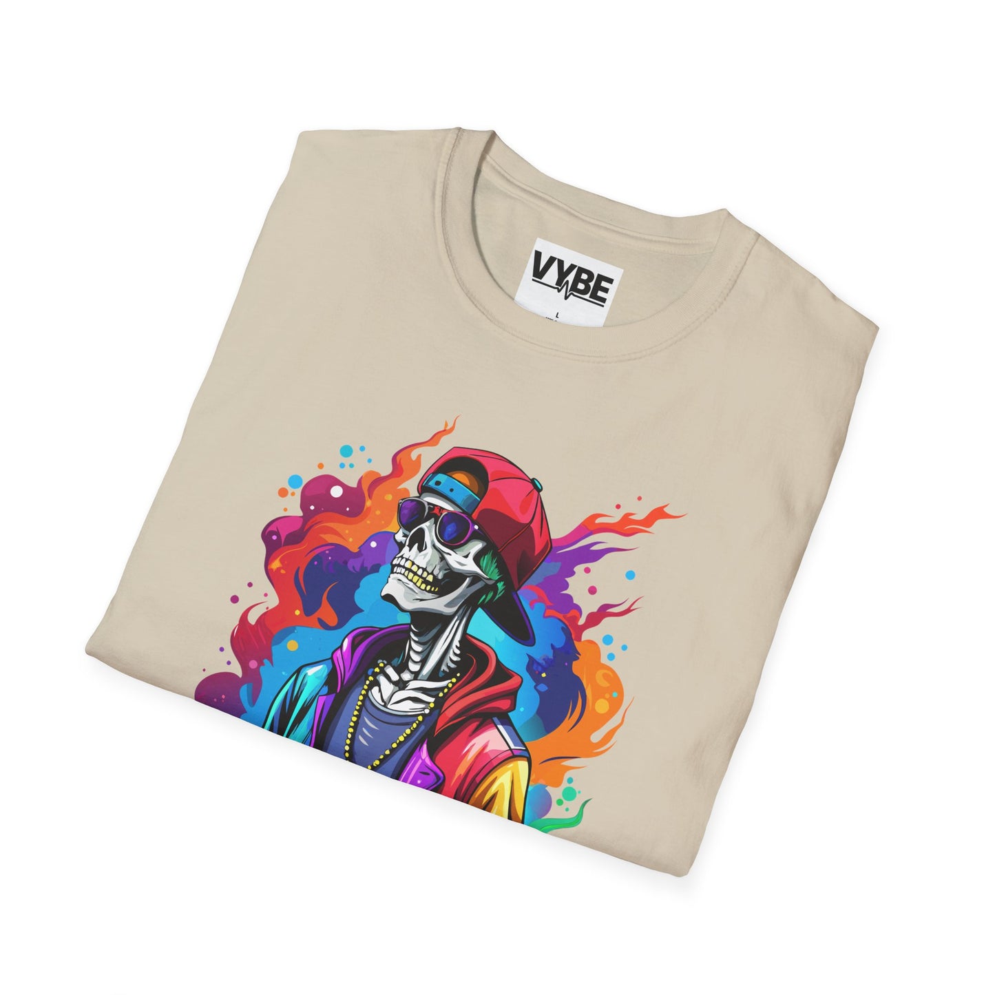 Vibrant Urban Skeleton T-Shirt - VYBE Shop