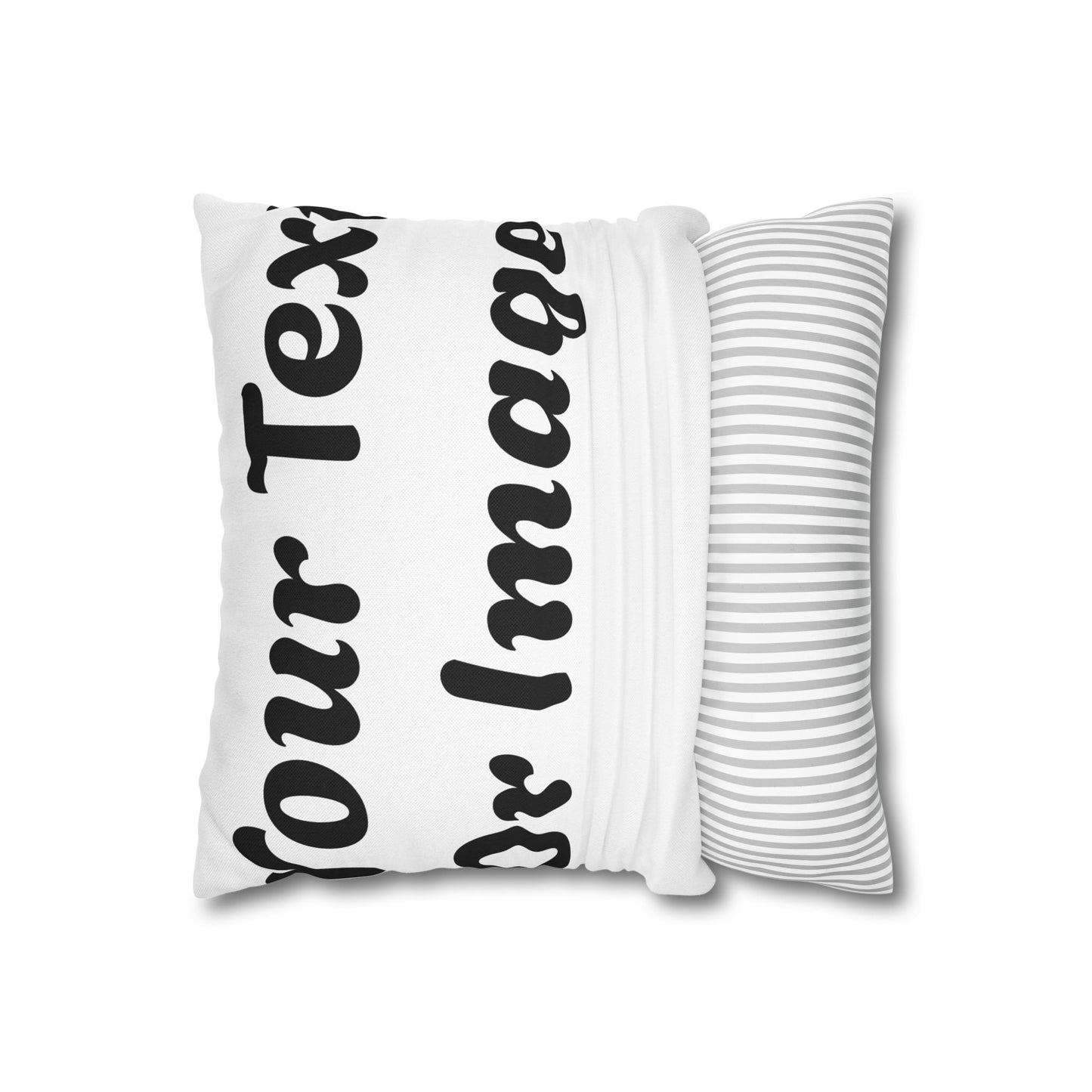 Customizable Pillowcase - Personalized Spun Polyester Throw Pillowcase for Unique Home Decor - VYBE Shop