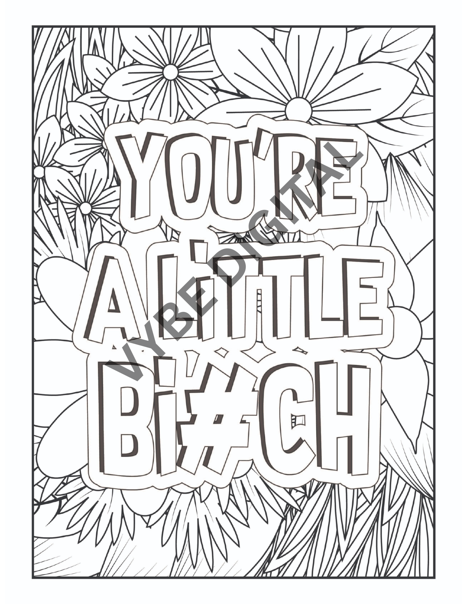 Vulgar Words Coloring- 100 pages