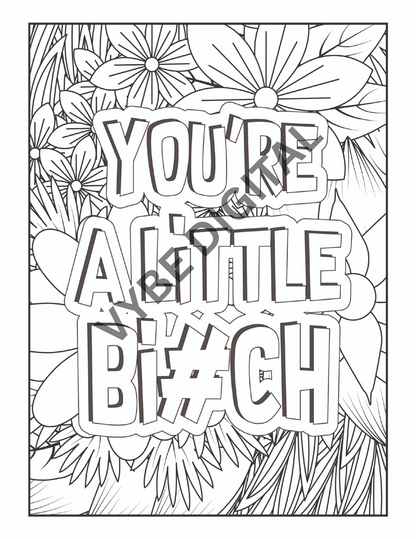 Vulgar Words Coloring- 100 pages