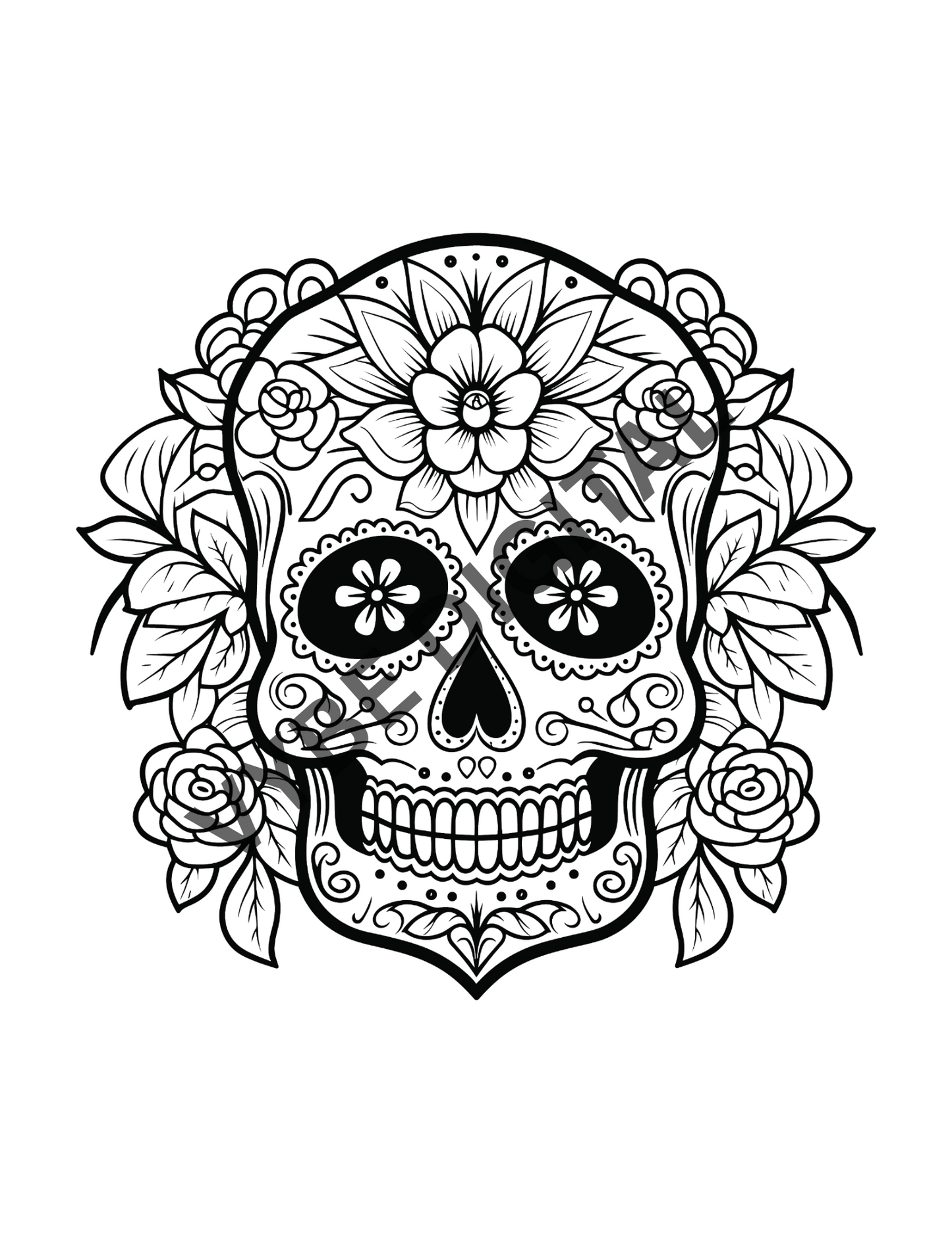 Sugar Skull Coloring- 100 Pages