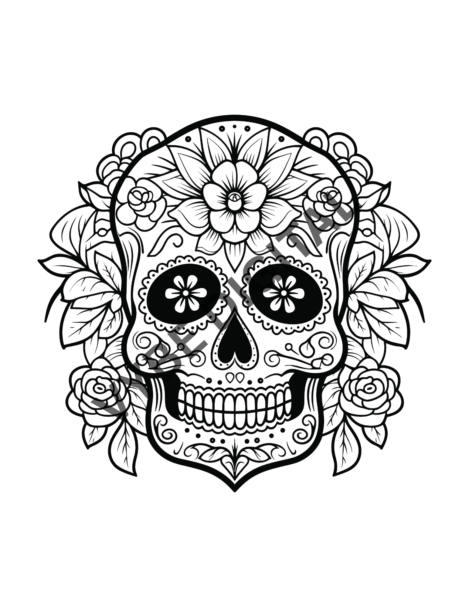 Sugar Skull Coloring- 100 Pages