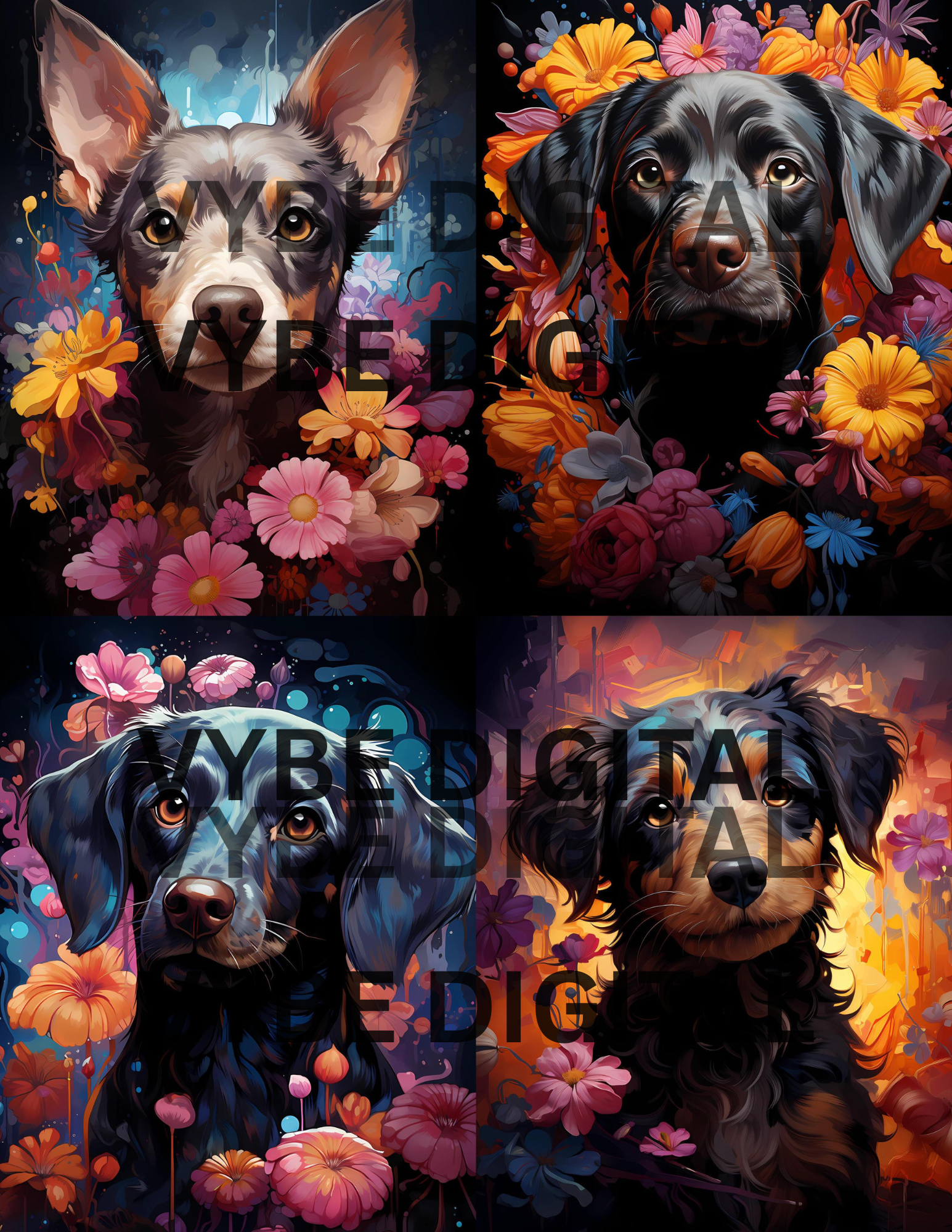 235 Kawaii Dogs Junk Journal Pages