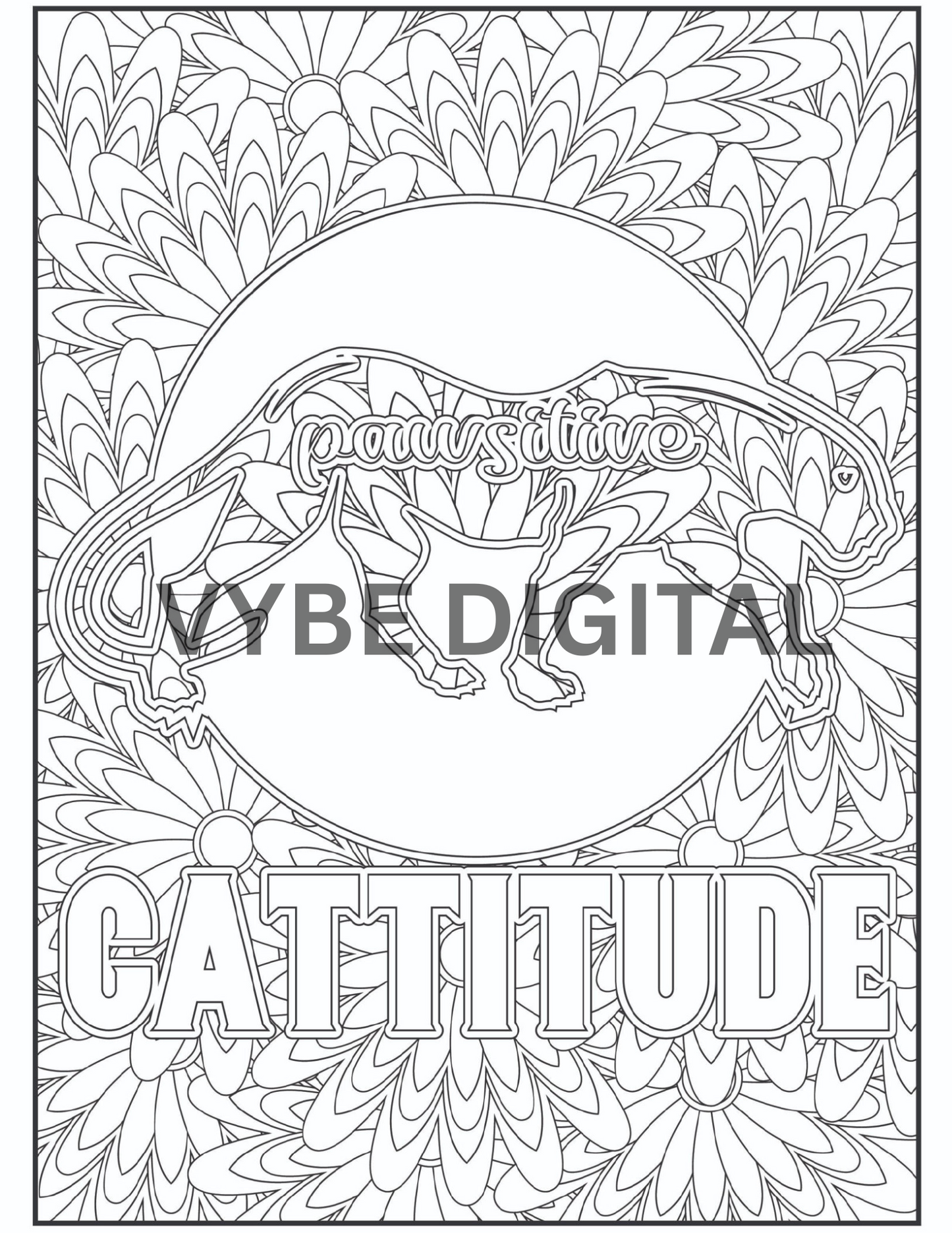 Cat Quotes Coloring- 40 Pages