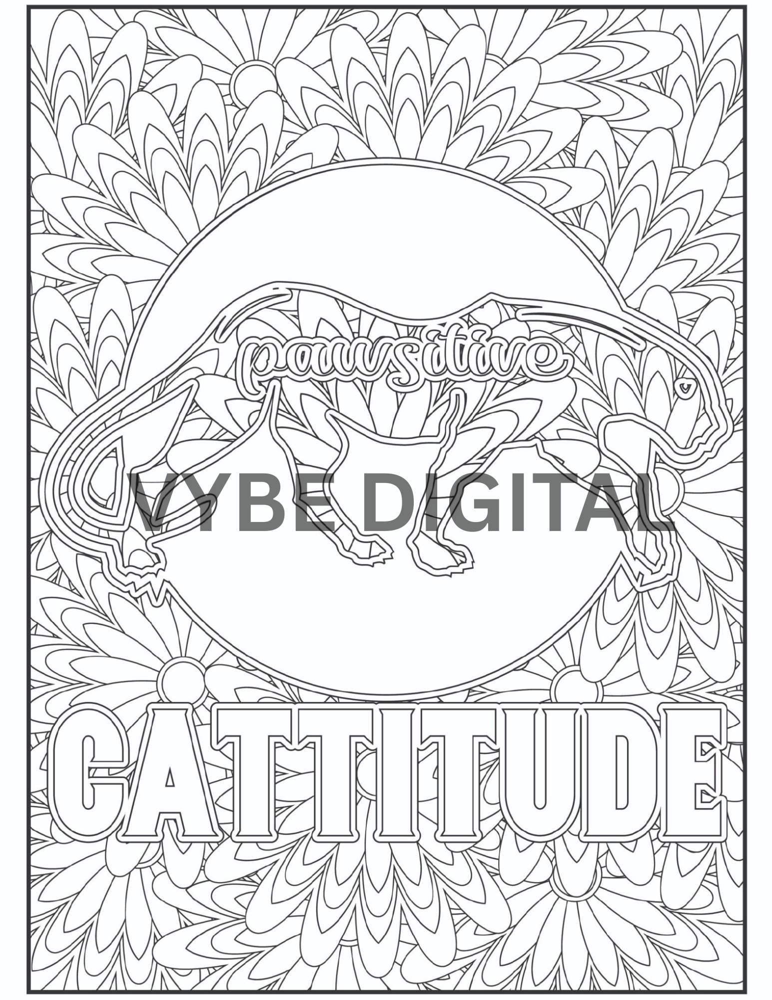 Cat Quotes Coloring- 40 Pages