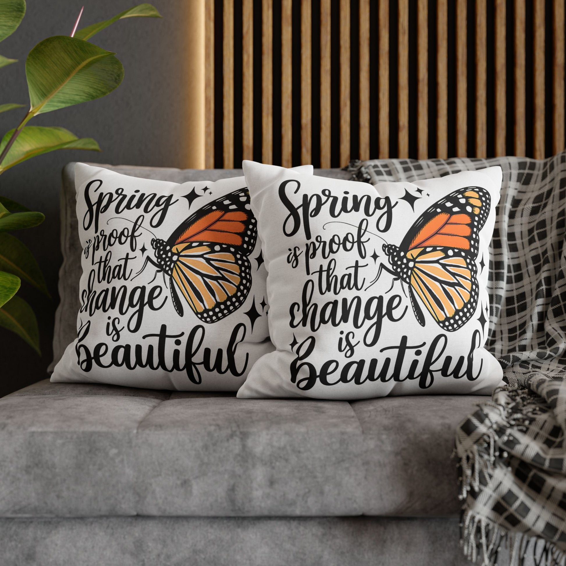 Spring Butterfly Pillowcase - Boho Home Decor for Nature Lovers, Perfect Spring Gift - VYBE Shop