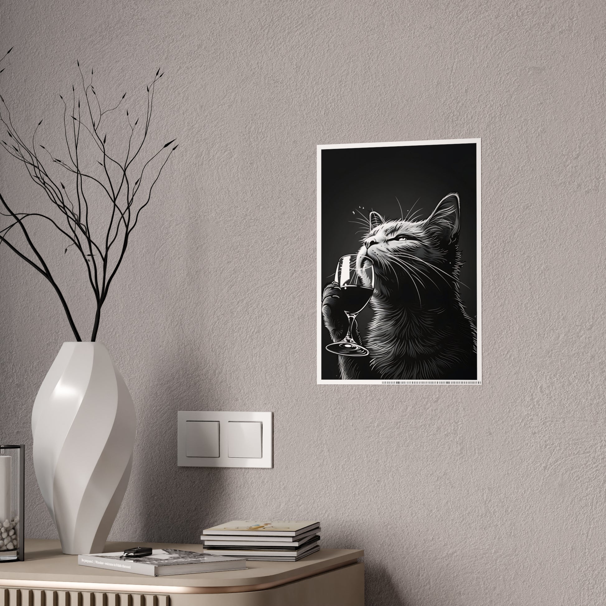 Cat Wall Art - Whimsical Cat Gloss Posters, Cute Cat Artwork & Gift for Cat Lovers - VYBE Shop