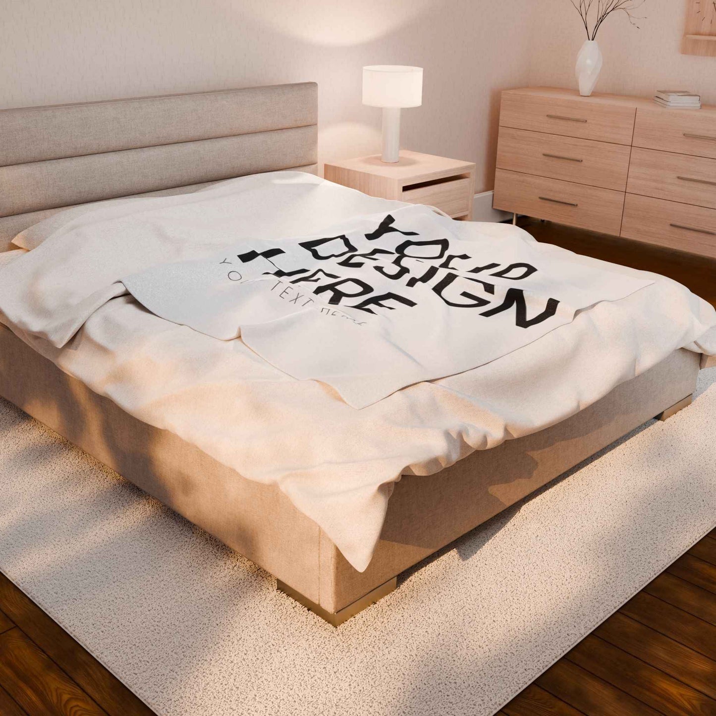 Custom Velveteen Plush Blanket for Comfort and Style | Personalized Throw for Home Decor and Holiday Gifts