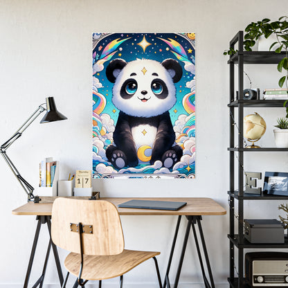 Cute Panda Wall Art - Kawaii Gloss Poster for Adorable Home Decor - VYBE Shop