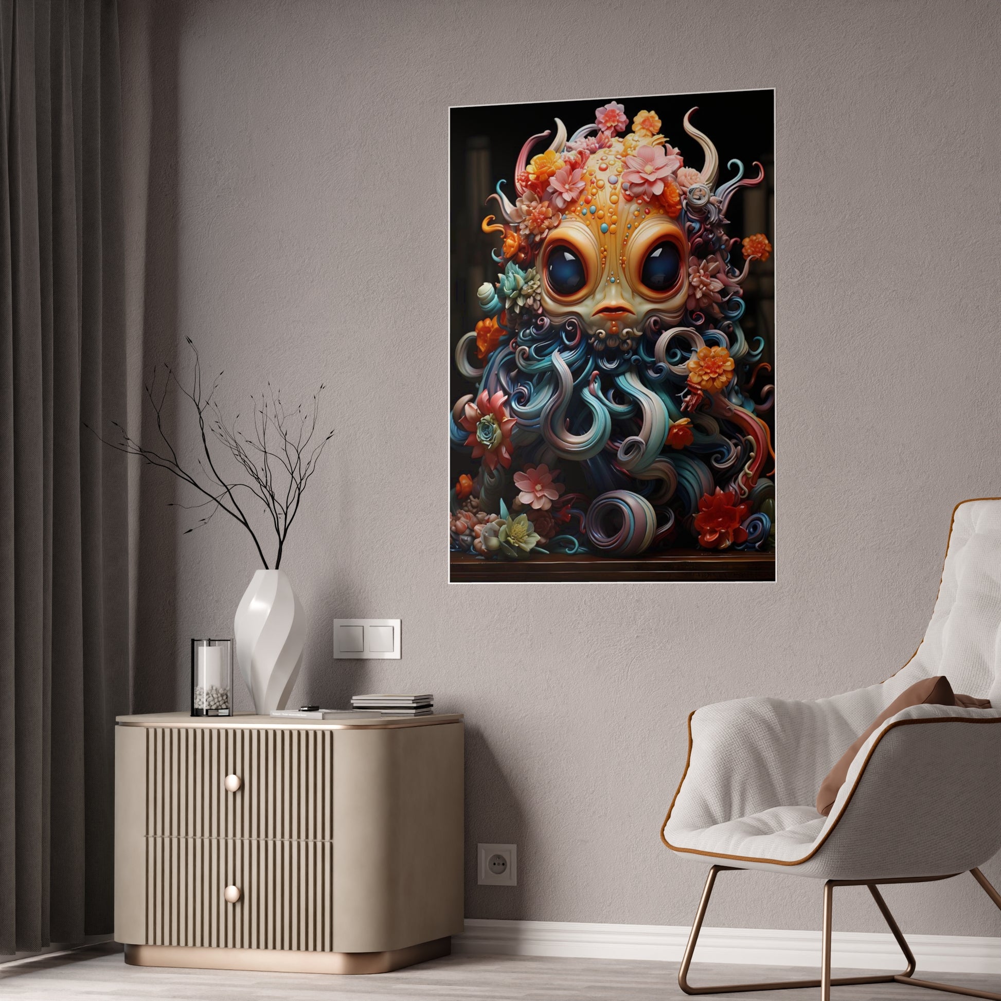 Vibrant Cute Creature Poster - Adorable Wall Art for Home Decor - VYBE Shop