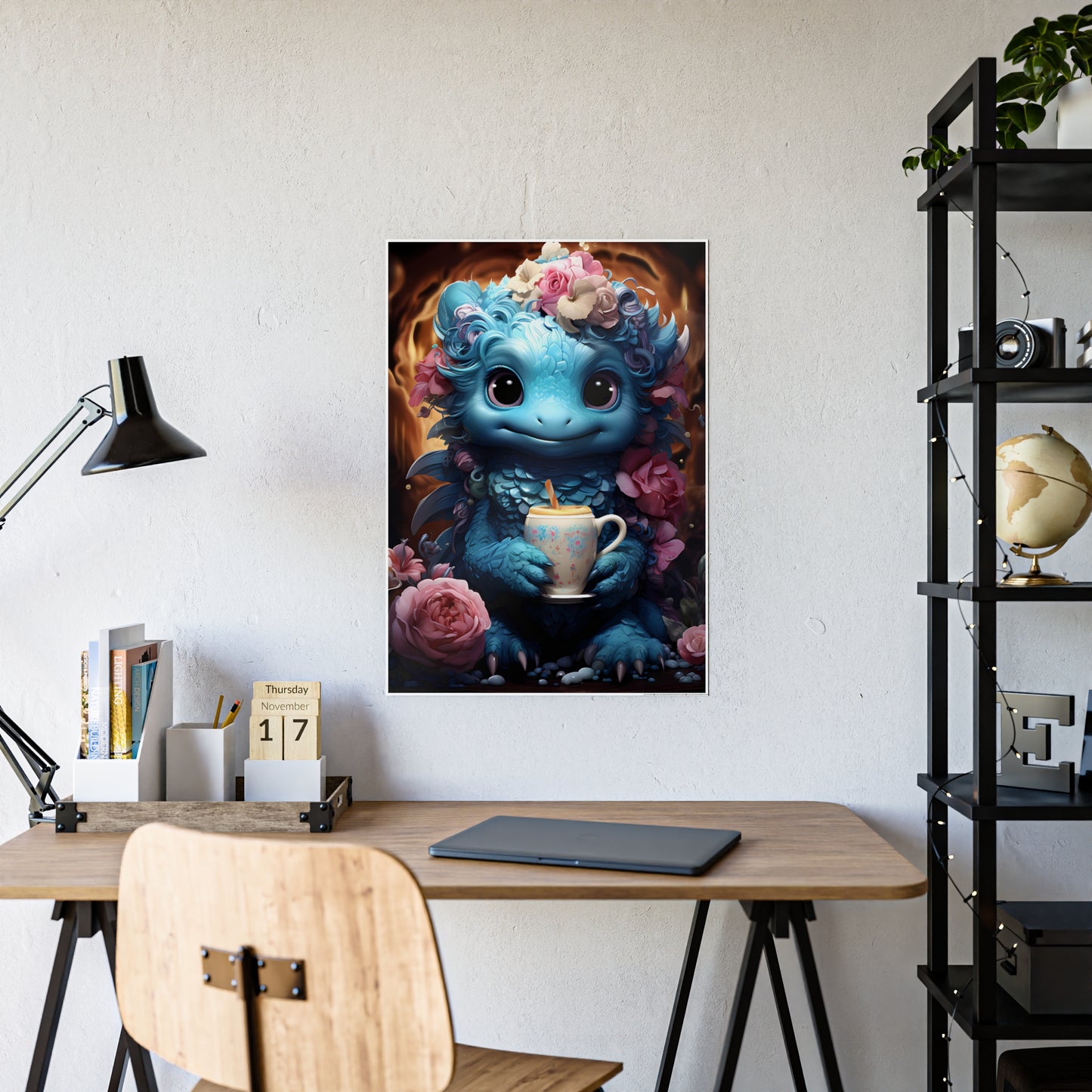 Adorable Fantasy Creature Poster, Gift for Kids - VYBE Shop