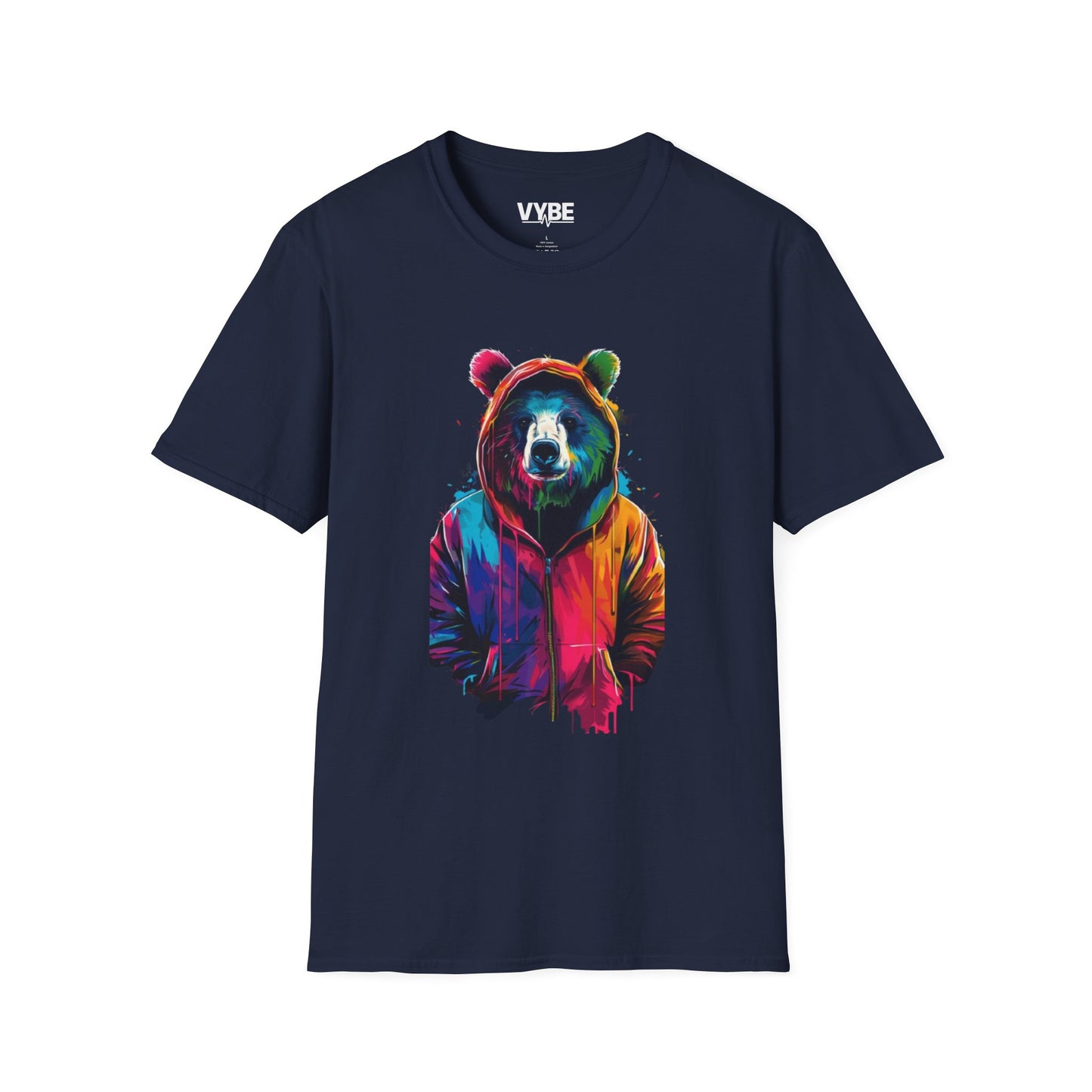 Neon- Bear Graphic T-Shirt - VYBE Shop