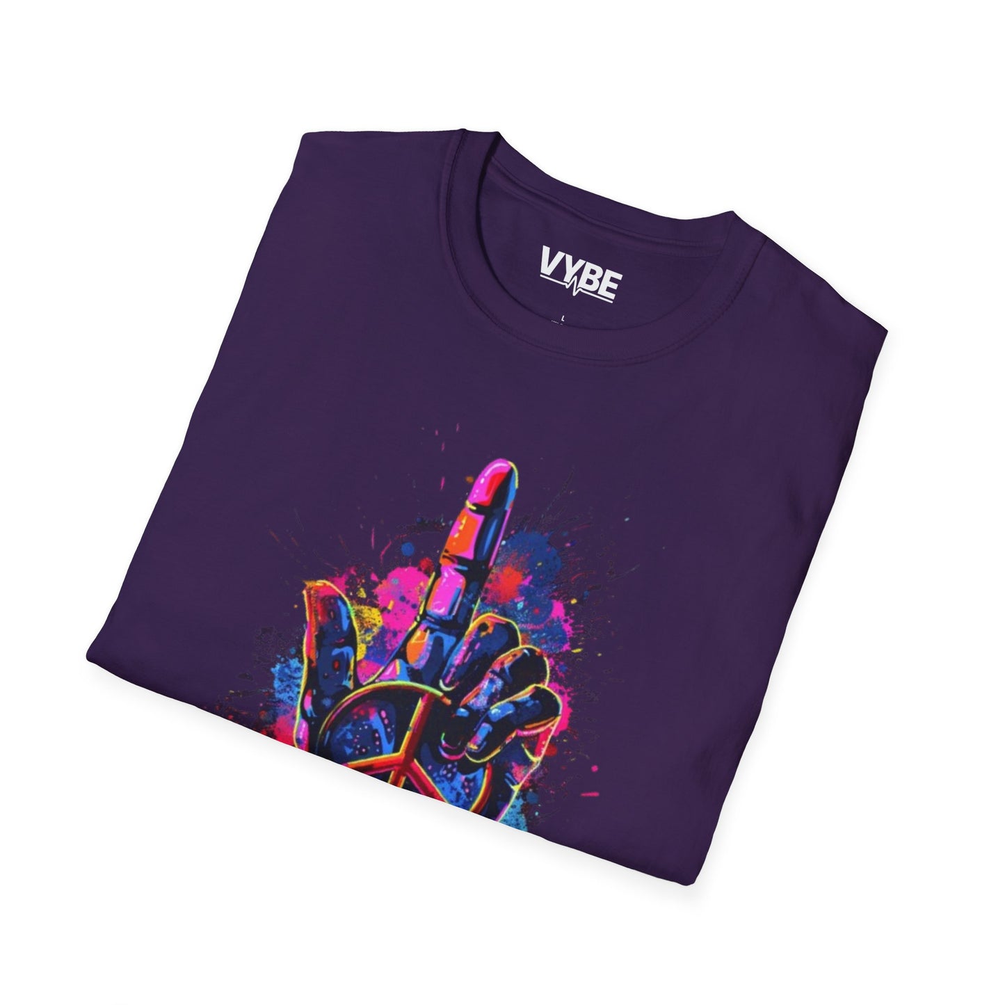 Colorful Peace Gesture T-Shirt - VYBE Shop