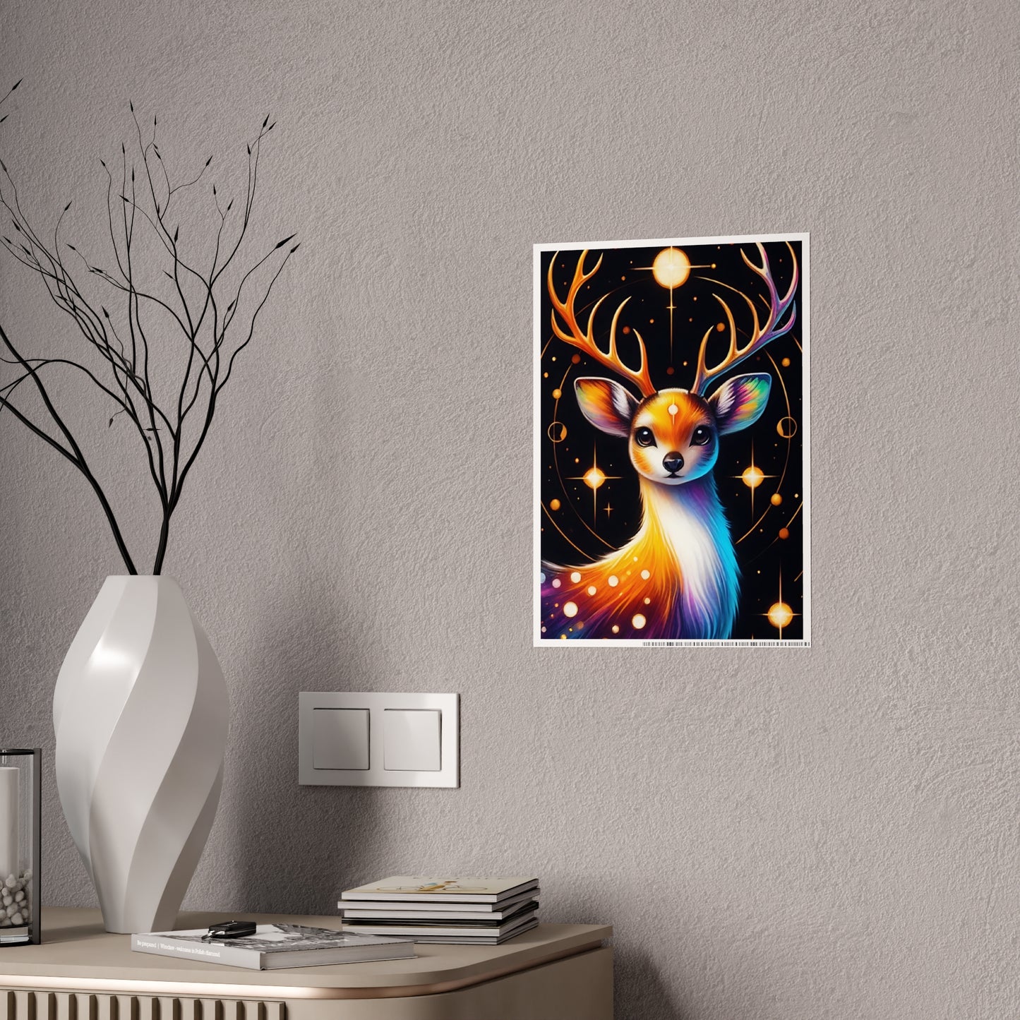 Vibrant Deer Art Poster - Glossy Wildlife Print for Nature Lovers - VYBE Shop