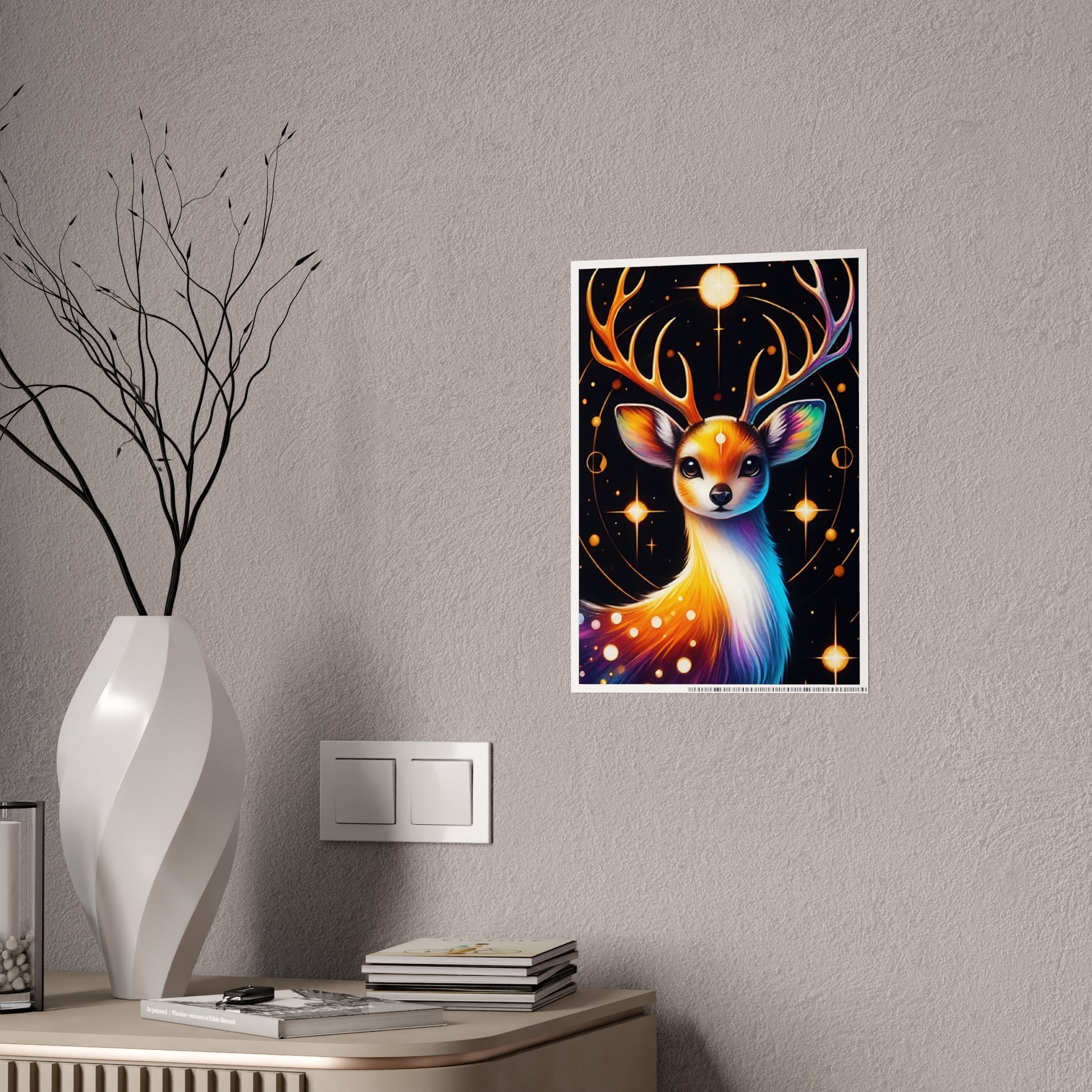 Vibrant Deer Art Poster - Glossy Wildlife Print for Nature Lovers - VYBE Shop