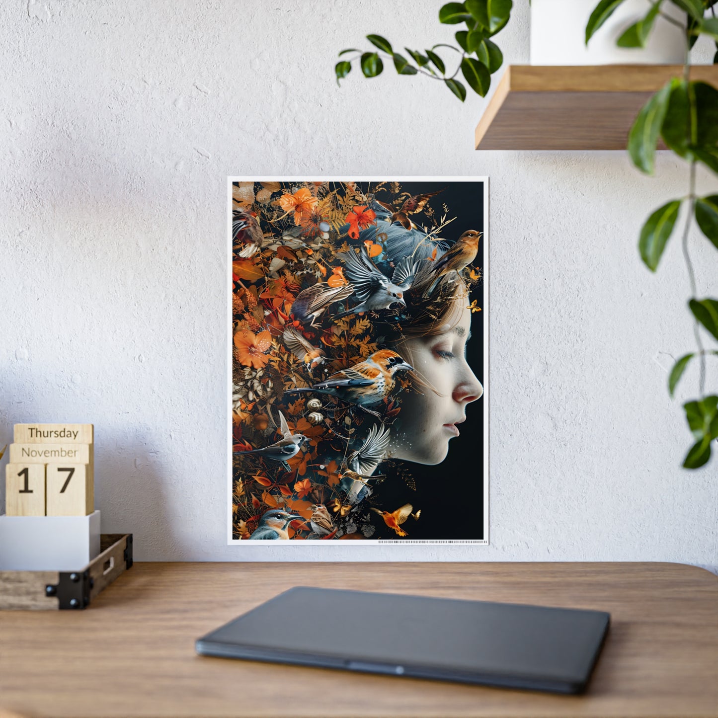 Nature-Inspired Wall Art Print, Colorful Floral Poster for Modern Home Decor, Perfect Gift for Art Lovers - VYBE Shop