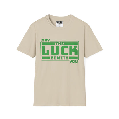 St Patrick's Day T-Shirt - May The Luck Be With You Design - VYBE Shop
