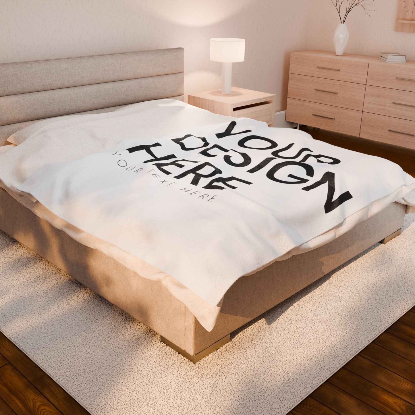 Custom Velveteen Plush Blanket for Comfort and Style | Personalized Throw for Home Decor and Holiday Gifts