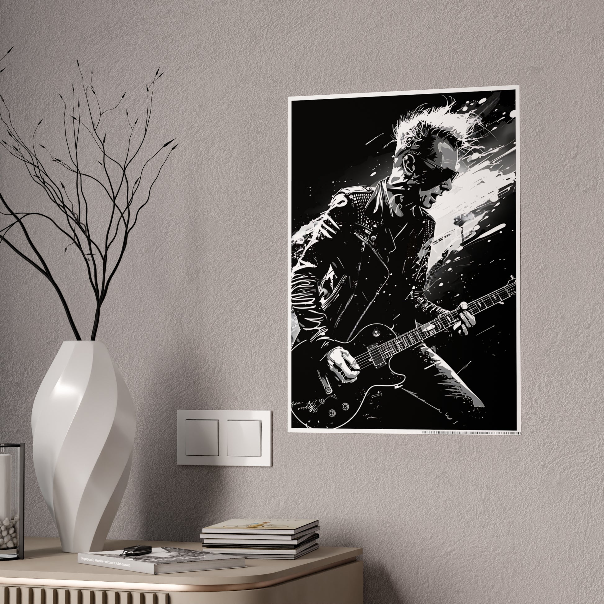 Edgy Rock Music Poster | Trendy Wall Art for Music Lovers - VYBE Shop