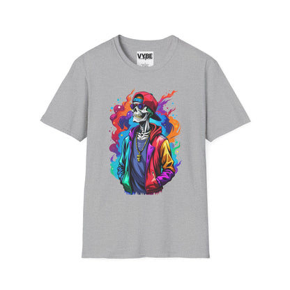 Vibrant Urban Skeleton T-Shirt - VYBE Shop