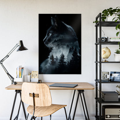 Cat- Mystical Cat Art Print Poster - VYBE Shop
