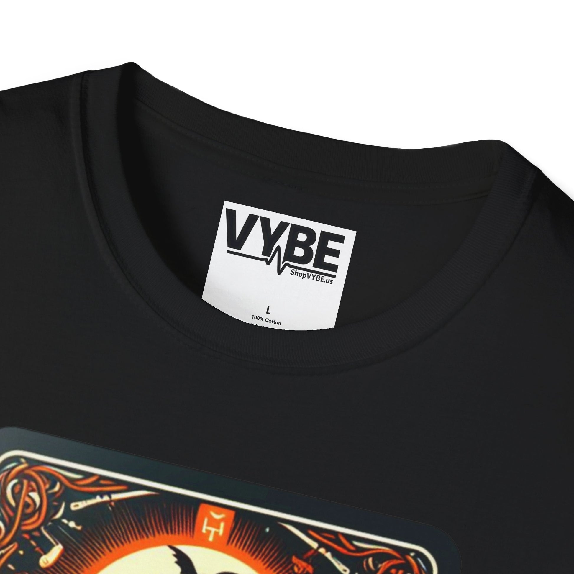 Halloween Skeleton Tarot T-Shirt - Embrace the Spirit of the Season - VYBE Shop