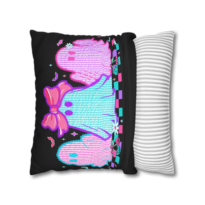 Colorful Ghost Pillowcase | Whimsical Halloween Decor, Spooky Home Accent Cushion Cover, Vibrant Ghost Design - VYBE Shop