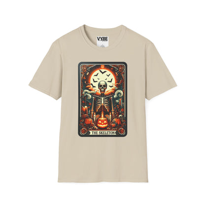 Halloween Skeleton Tarot T-Shirt - Embrace the Spirit of the Season - VYBE Shop