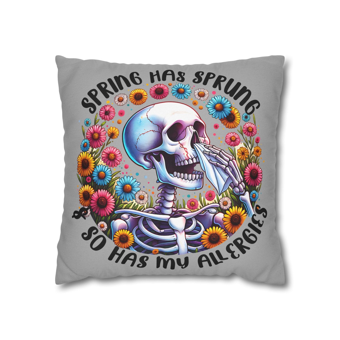 Spring Allergies Pillowcase - Cozy Boho Decor for Allergy Sufferers, Seasonal Home Accent - VYBE Shop
