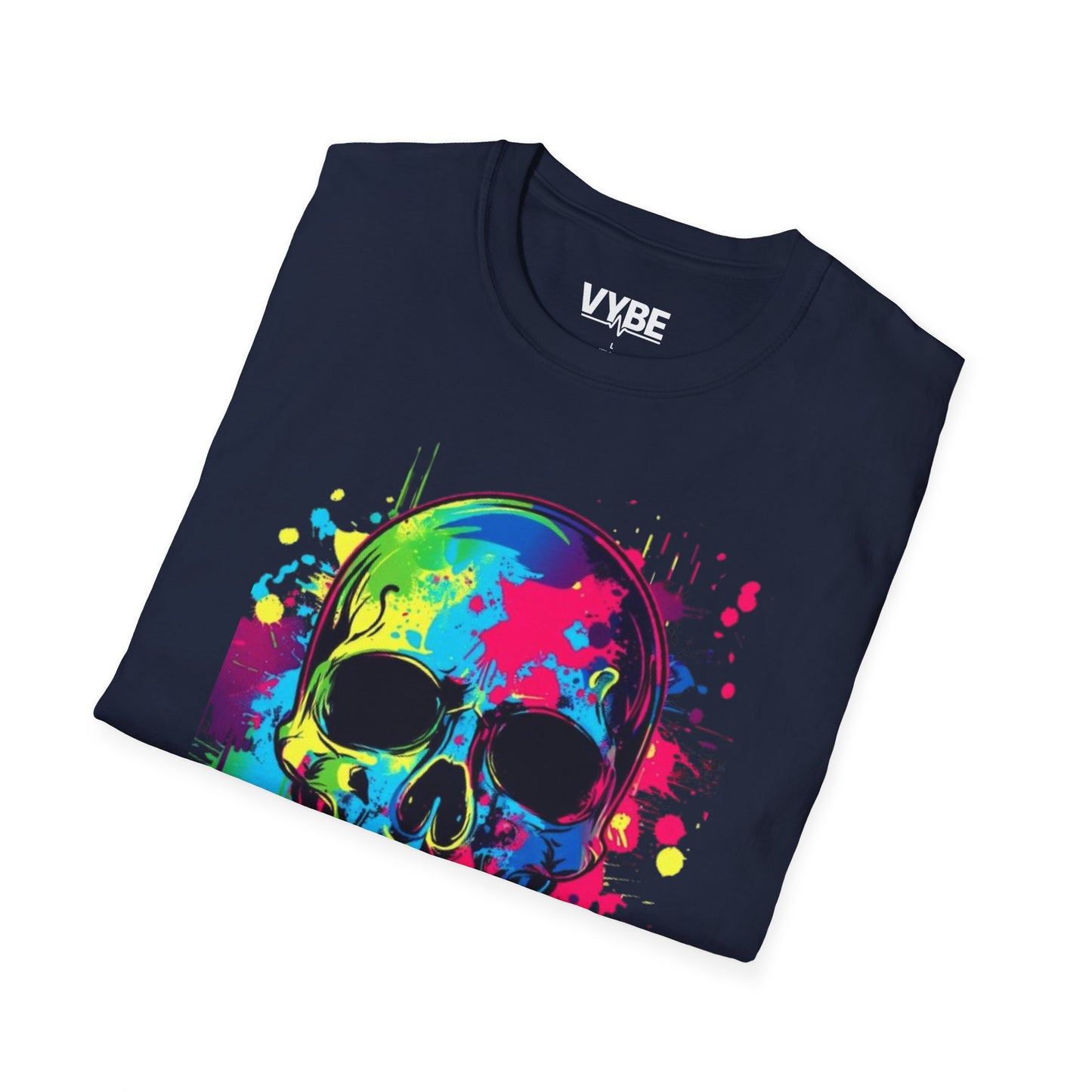 Neon- Skull Graphic T-Shirt - VYBE Shop