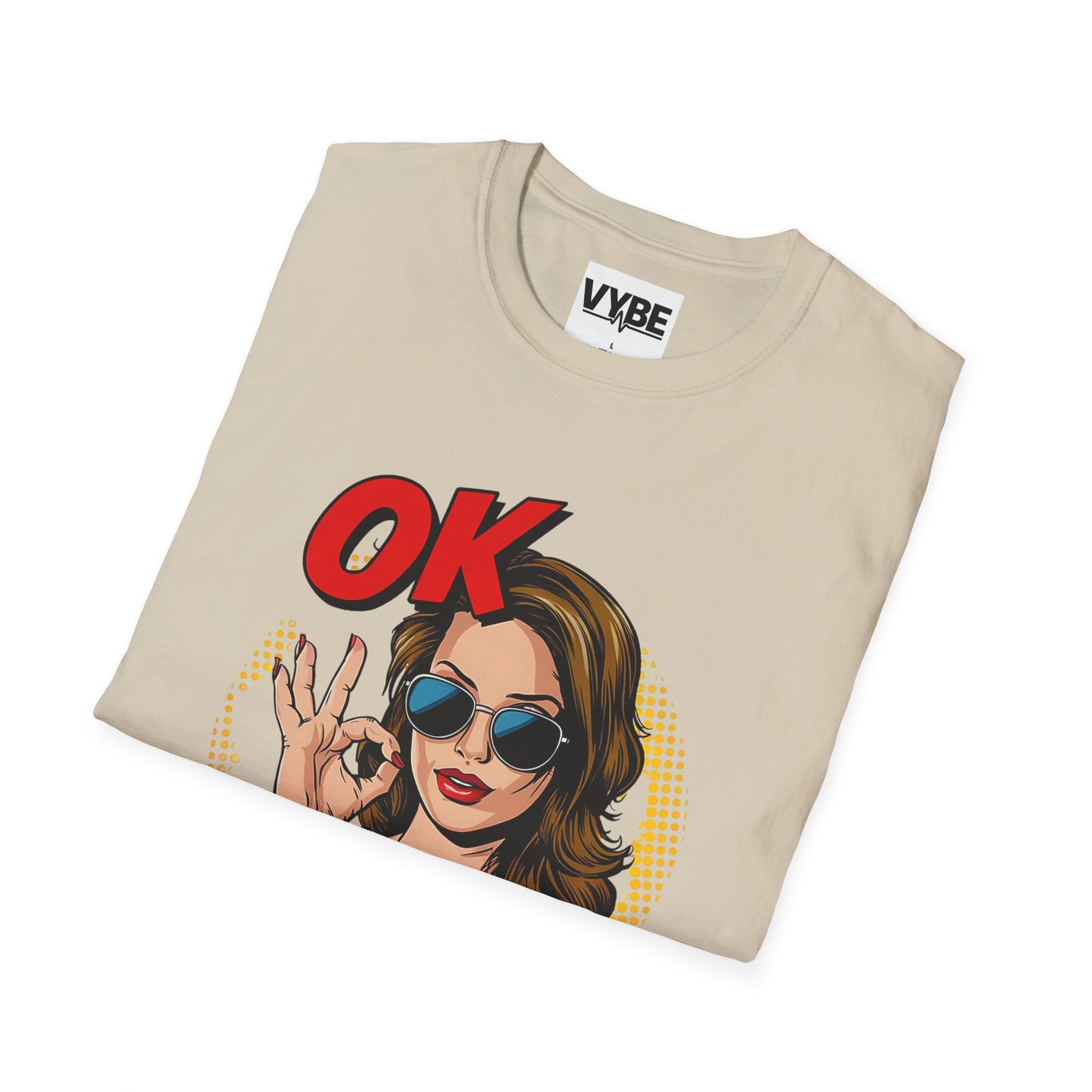 Funny- OK Karen Graphic T-Shirt for Humor Lovers, Funny Gift, Comfy Casual Wear, Ideal for Parties or Everyday Wear - VYBE Shop