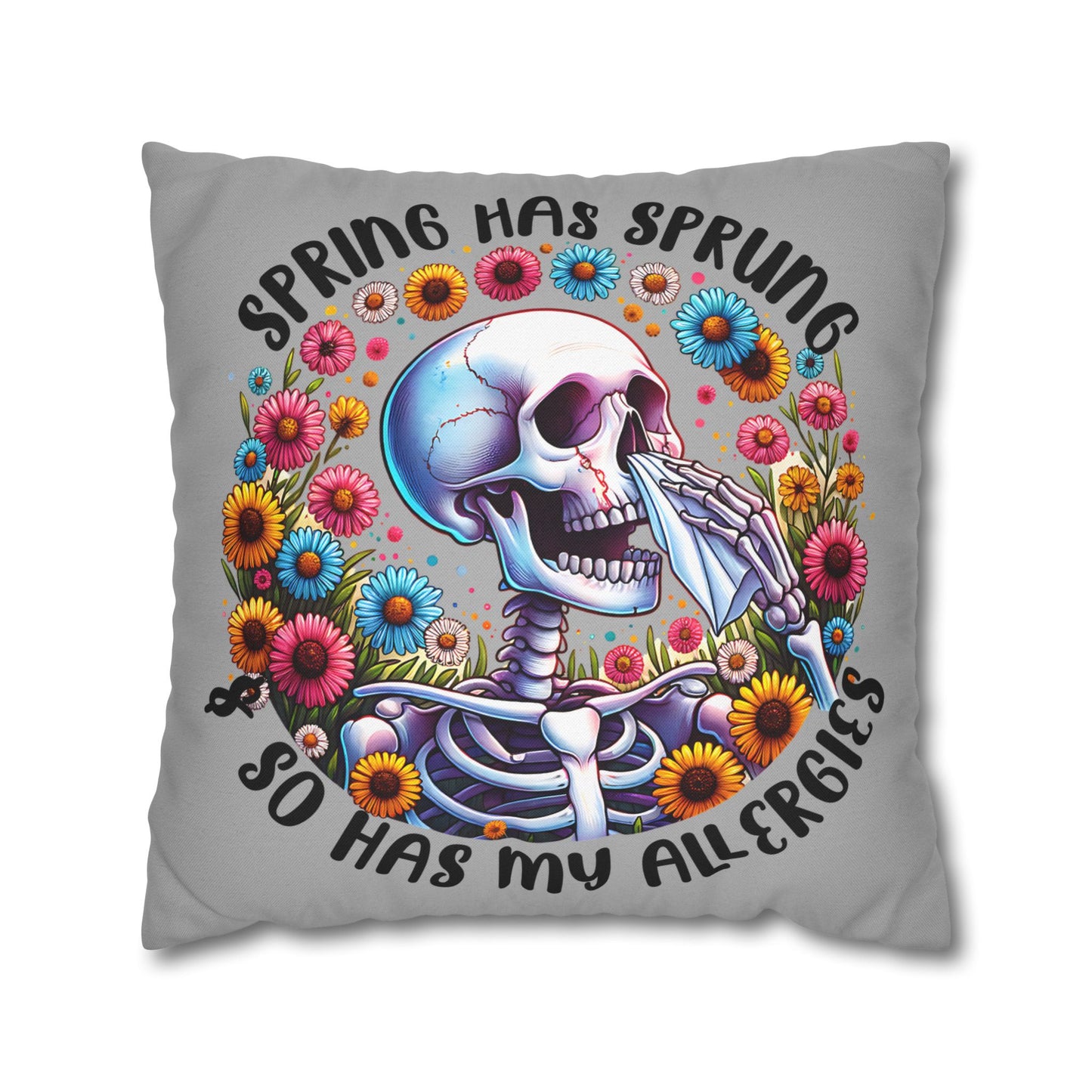Spring Allergies Pillowcase - Cozy Boho Decor for Allergy Sufferers, Seasonal Home Accent - VYBE Shop