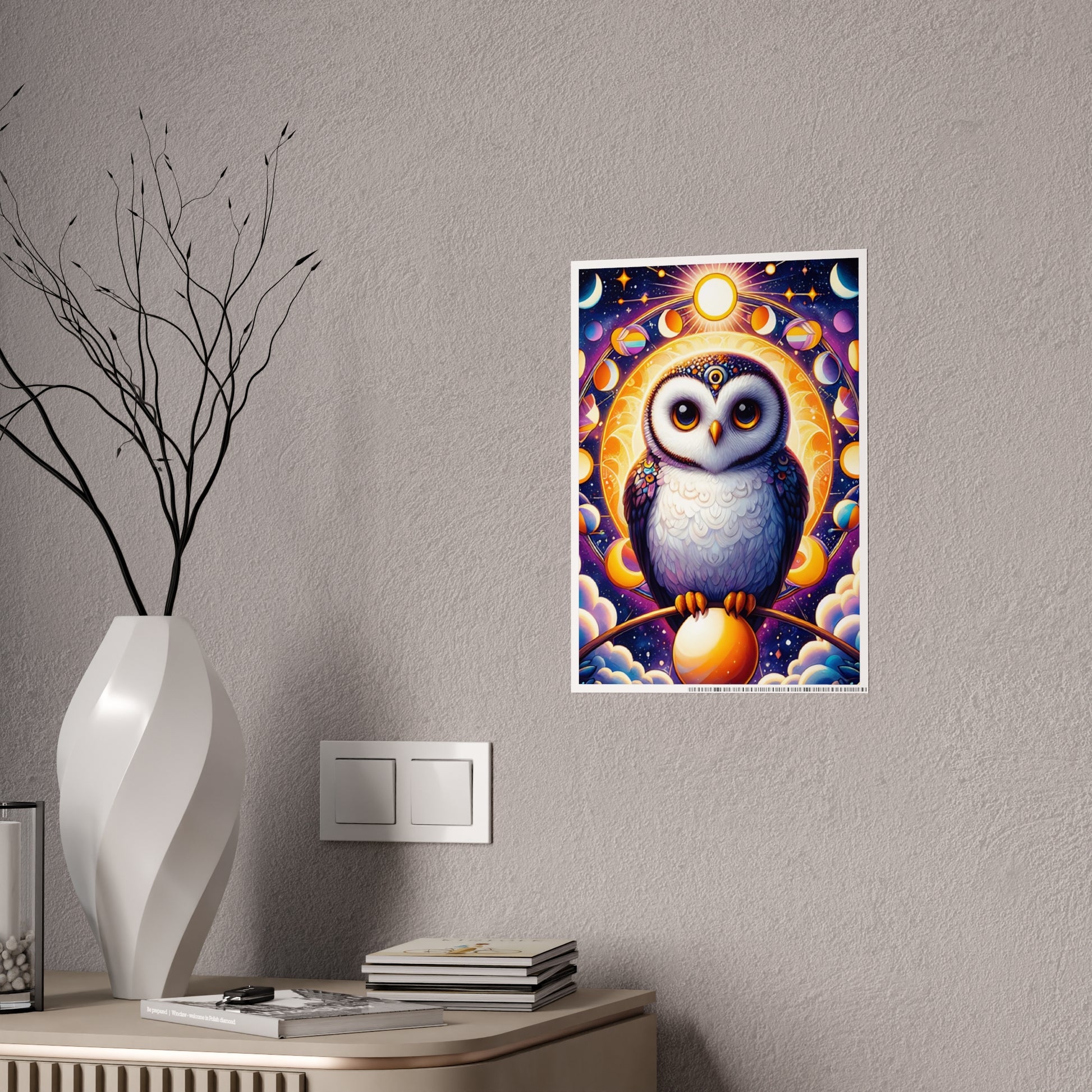 Colorful Owl Wall Art Poster - VYBE Shop